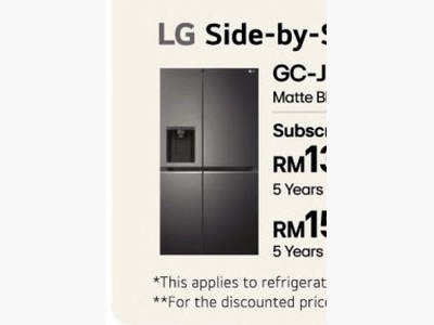 LG Side-by-Side Refrigerator 635L GC-J257SQNW